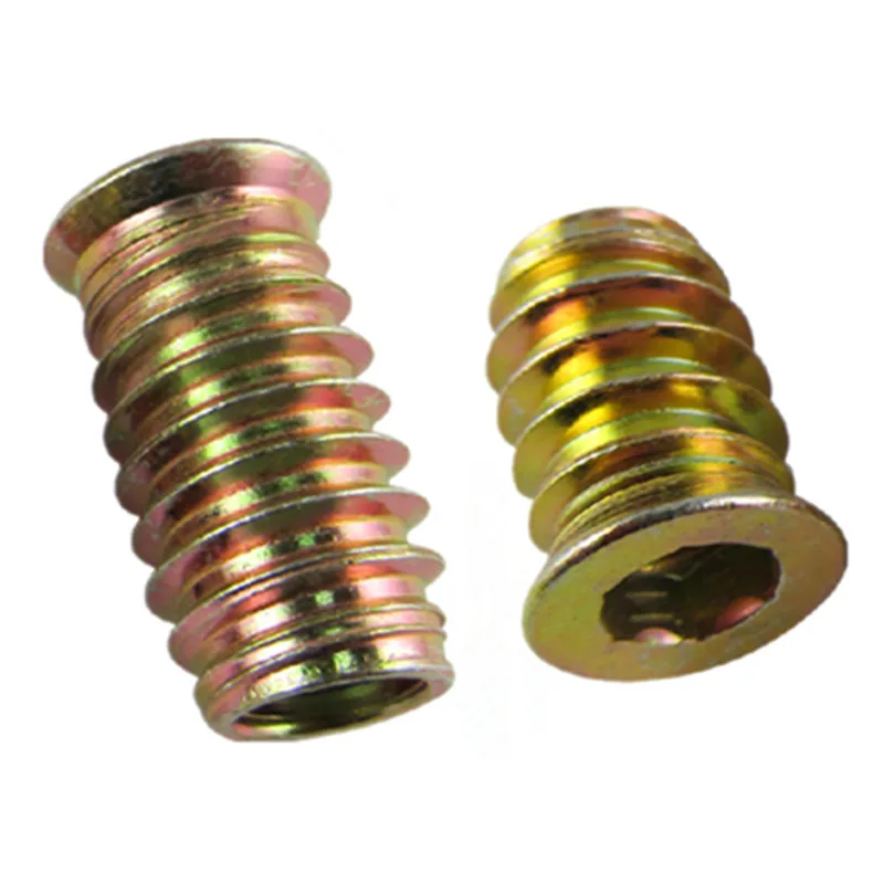 Threaded Insert Type Insert Nut For Wood With Flange Furniture Insert