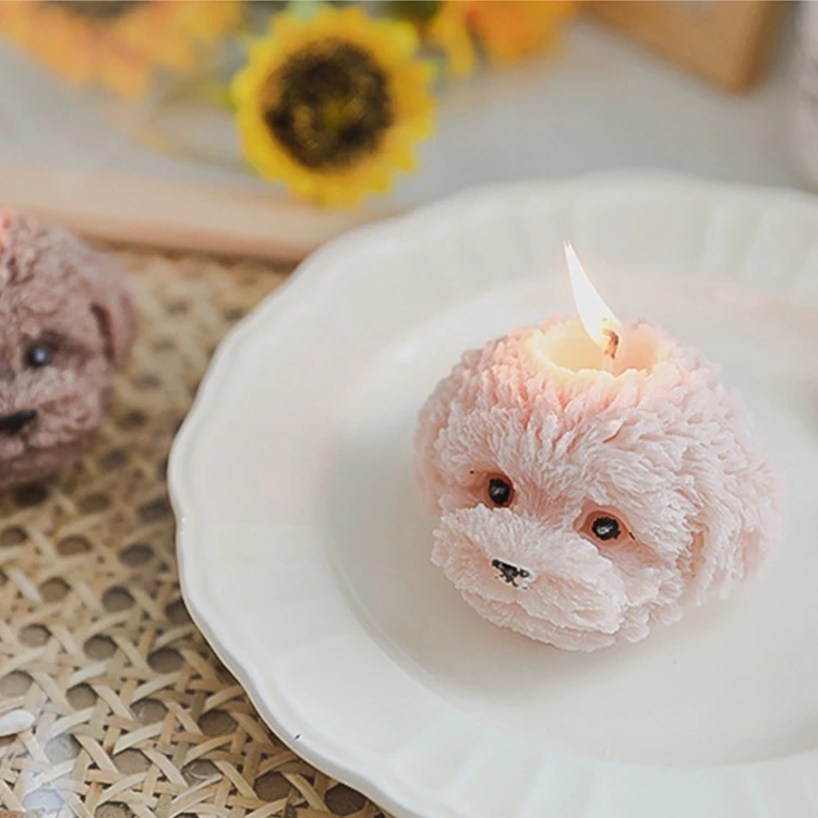 

HY Luxury Creative Dog Cute Wax Aromatherapy Small Animal Favors Candles Scented Religious Roman Wax Candle