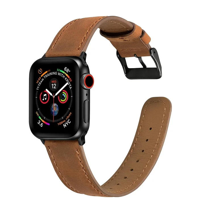 2020 genuine leather for Apple Watch band strap leather for Apple Watch leather band 38mm 40mm 42mm 44mm series 5/4/3/2/