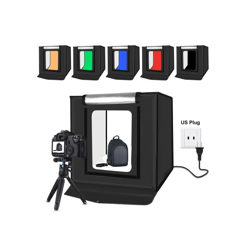 

Dropshipping PULUZ 40cm cube portable folding boite photo studio Photographic Equipment photography led Light soft foto box