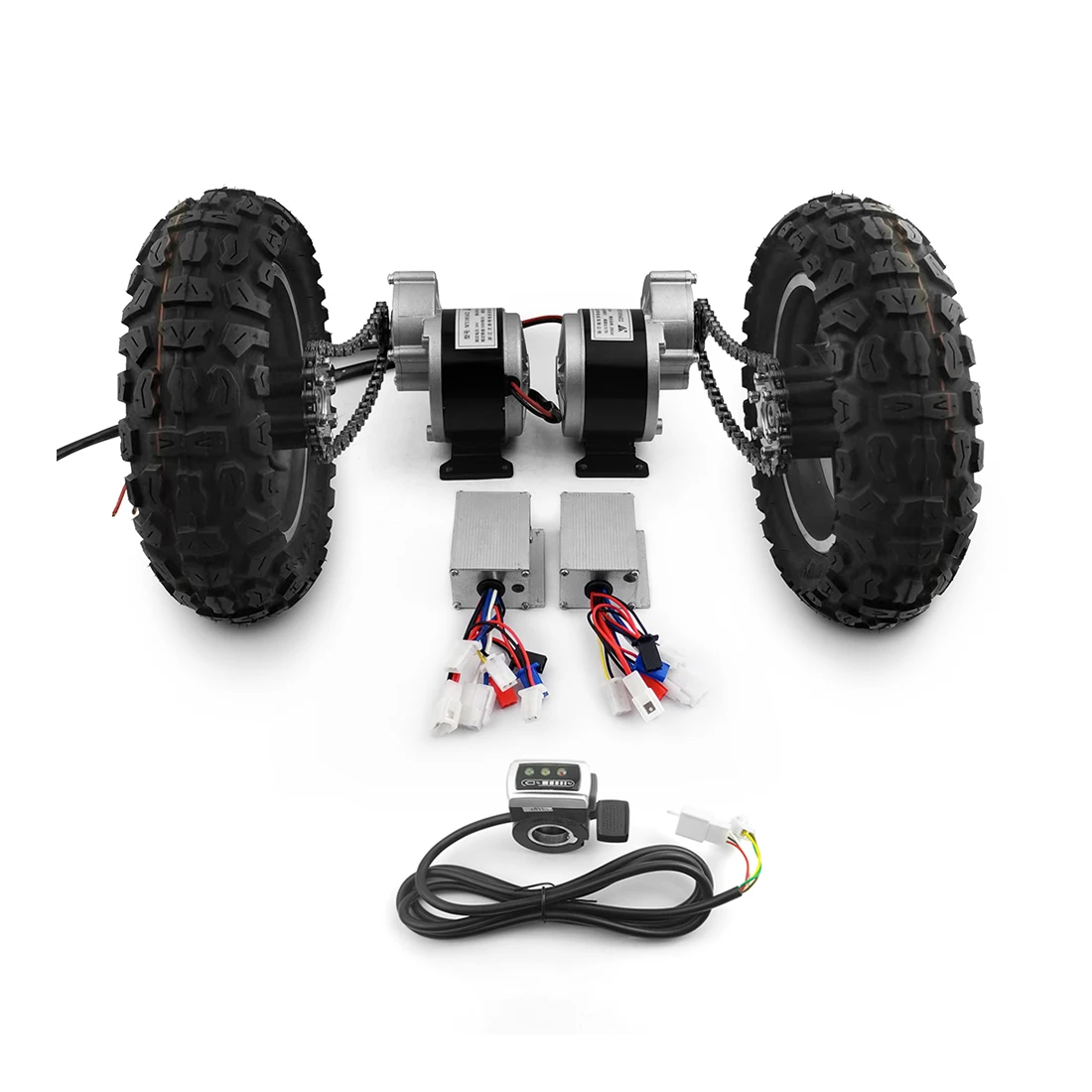 DIY Dual Drive Wheel 250W 24v 36V Electric Platform Trolley Barrow Hand Trailers Go Cart Motor Part Conversion Kits