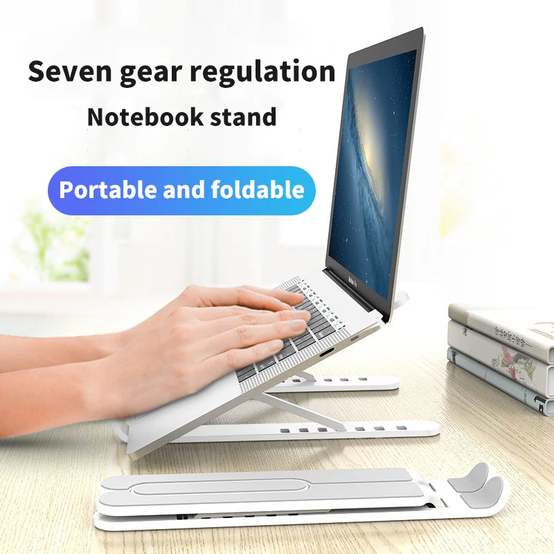 
Portable Foldable Computer Notebook Black Base Para Support Cooling Bracket Riser Soporte Holder Laptop Stand for Lap Top 