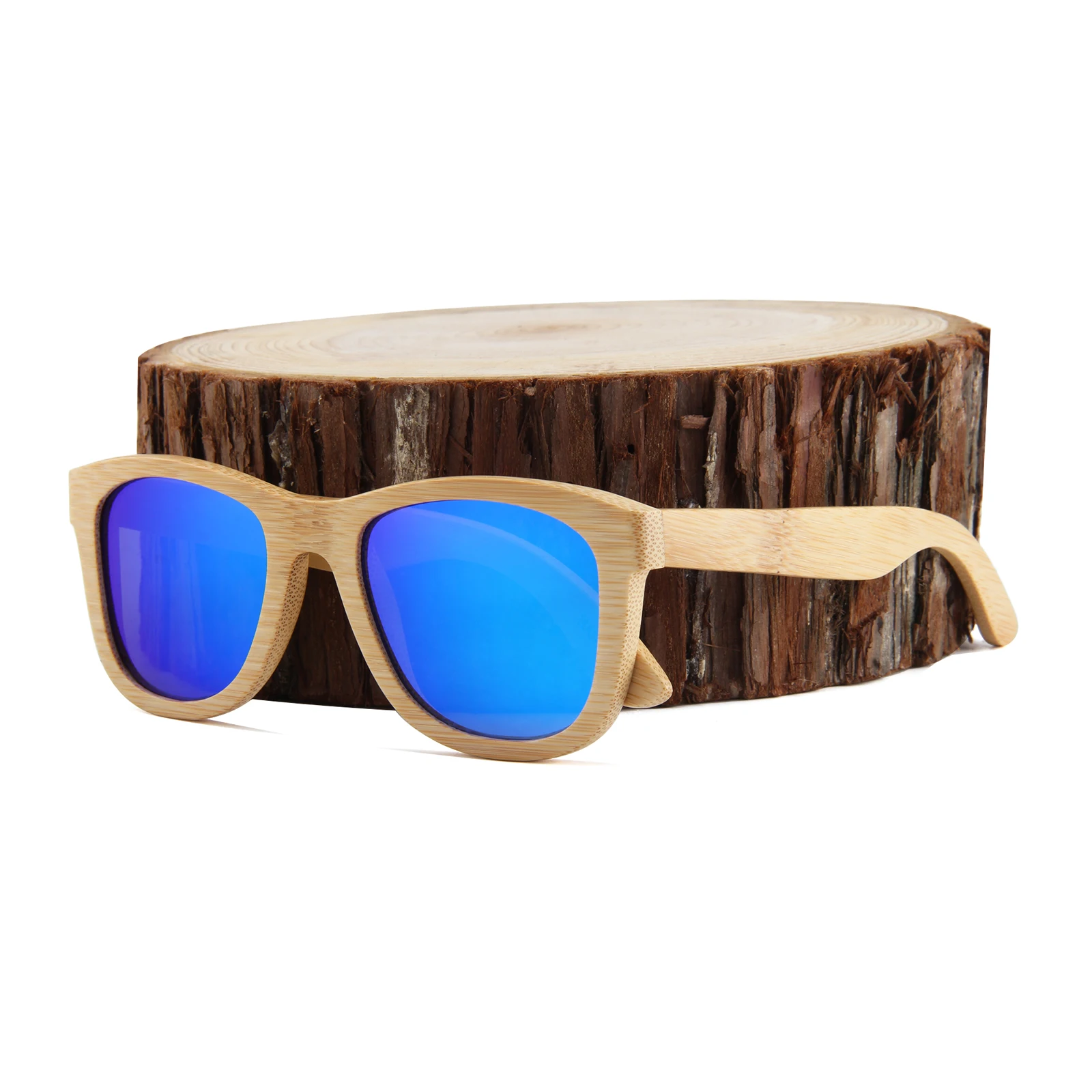 

high quality handmade bamboo sunglasses polarized spring hinge men sports bamboo sunglasses