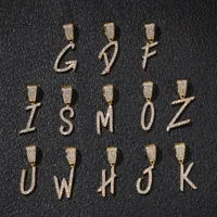 

Africa Hip Hop 18k Gold Cursive Letters Custom Name CZ Bling Letter Pendant with Necklace initial letter pendant necklace
