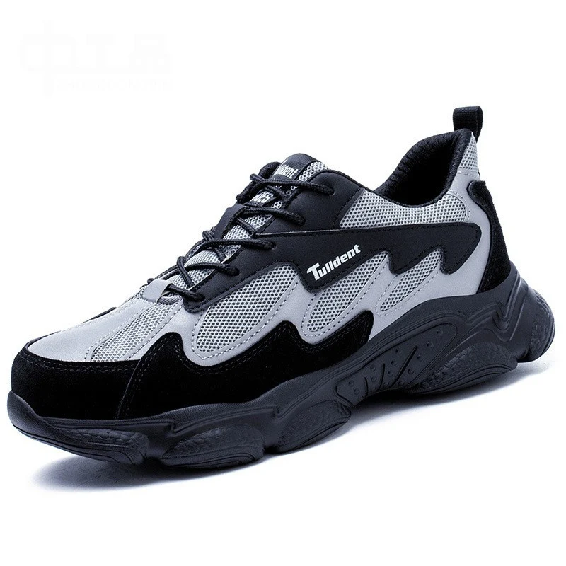 

Lightweight Breathable Anti-Puncture Anti-Smash Steel Toe Safety Work Shoes For Men Women