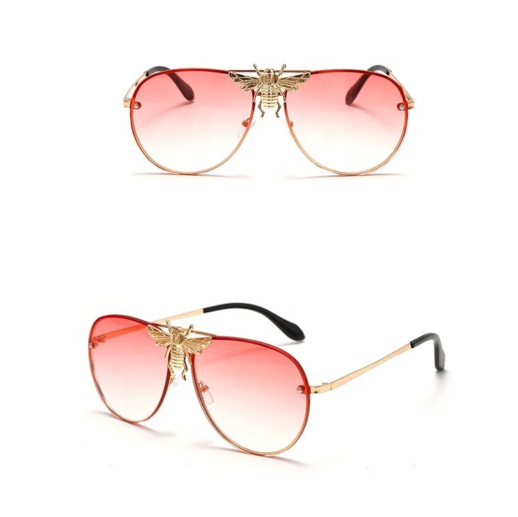 

Fashionable metal bee sun glasses in 2021 are specially designed for men women