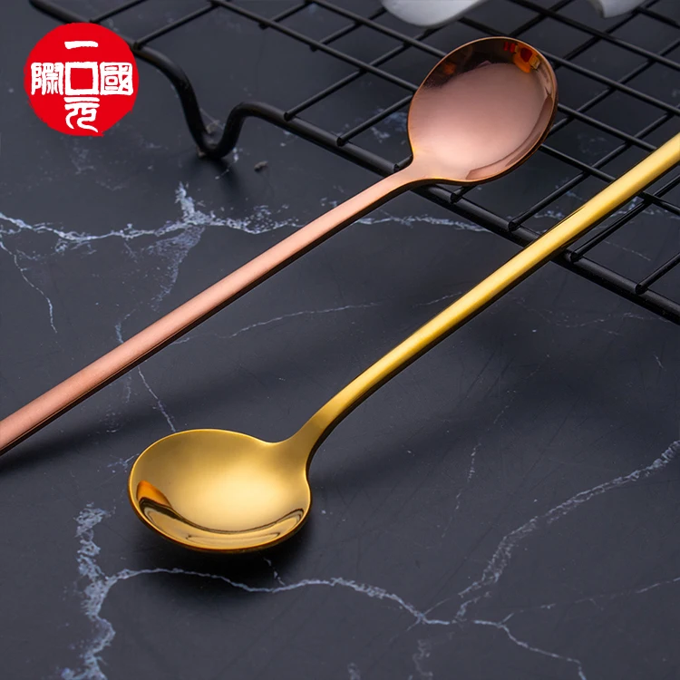 

Stainless steel coffee spoon and fork set stainless