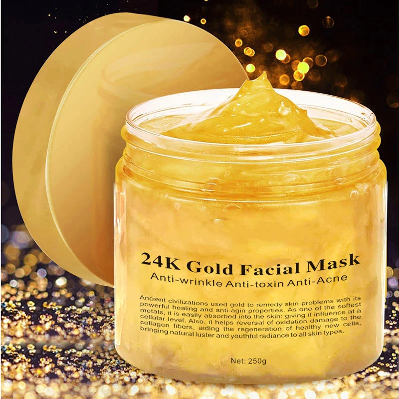 

Collagen Facial Mask Anti Aging Whitening Organic Skin Care Deep Clean Facial Mask for Sale Natural Wholesale 24K Gold Cream