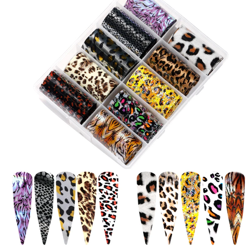 

Hot sale new brand logo transfer nail foil nail art stickers for nail decoration