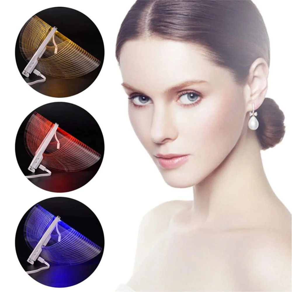 

2021 Hot Selling Beauty Skin Care Led Face Mask Led Light Shield Home Use Anti Aging 3 Color Led Mask