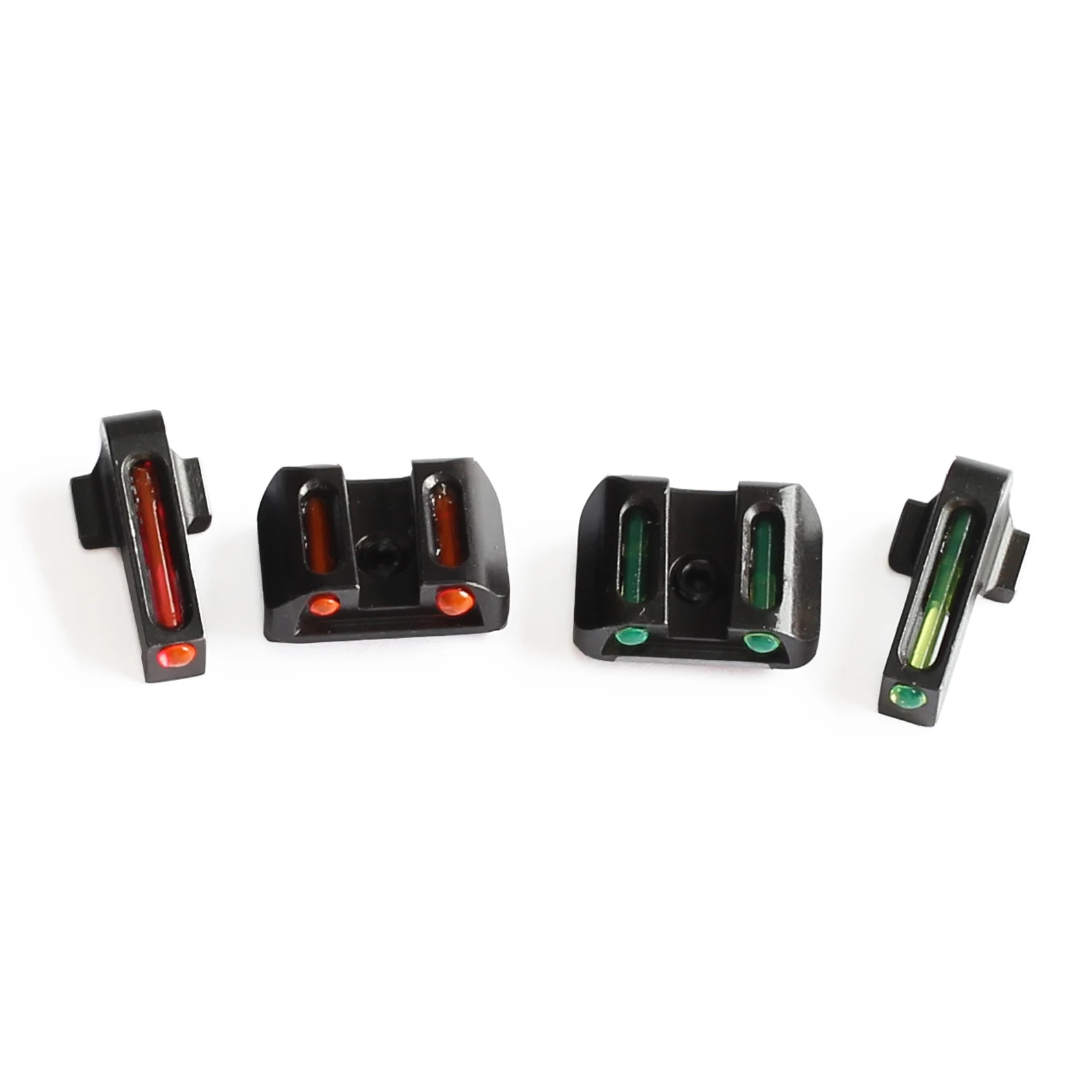 

Fyzlcion Fiber Optic Front/Rear Handgun Sights for Sig Sauer #8 Front / #8 Rear for P320, Red/green