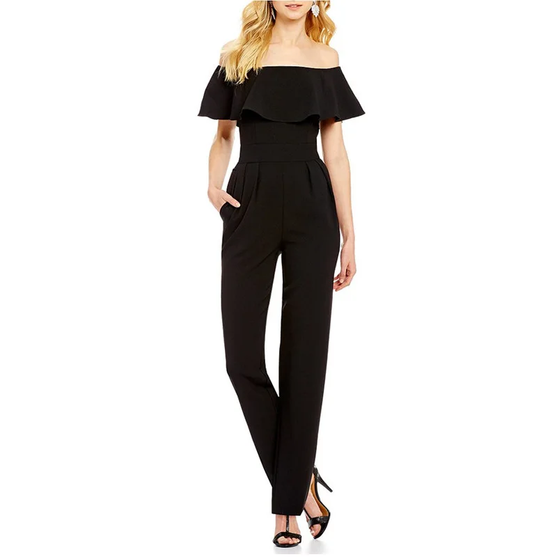 

2020 Elegant Women Casual One Piece With Long Pants Jumpsuit For Girls
