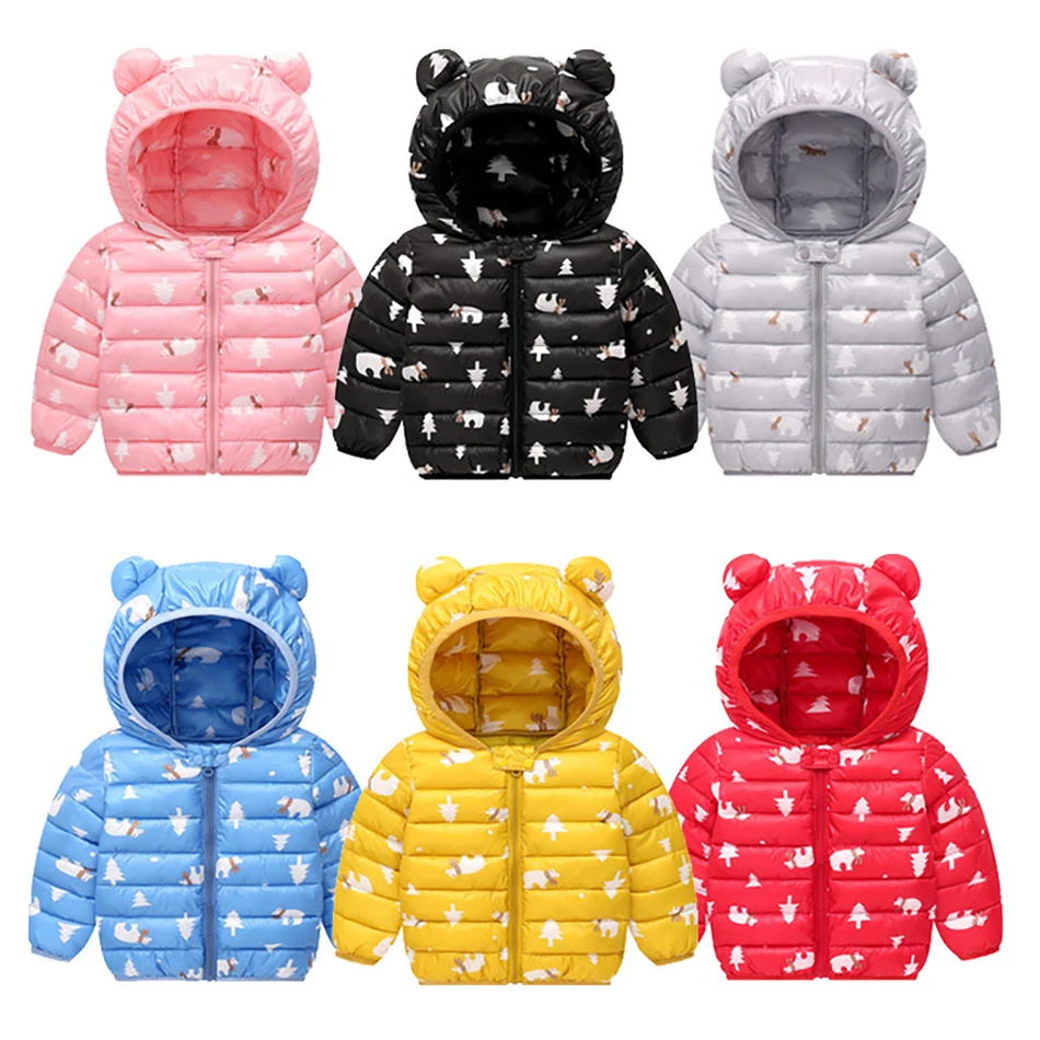 

Children New winter cotton-padded clothes Ultra light warm sports jacket boys girls baby Down jacket coat kids clothing