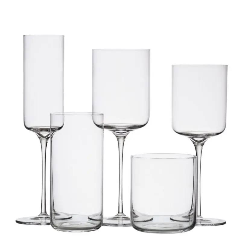 

High Quality Luxury Designed Square Bottom Square Wine Glasses