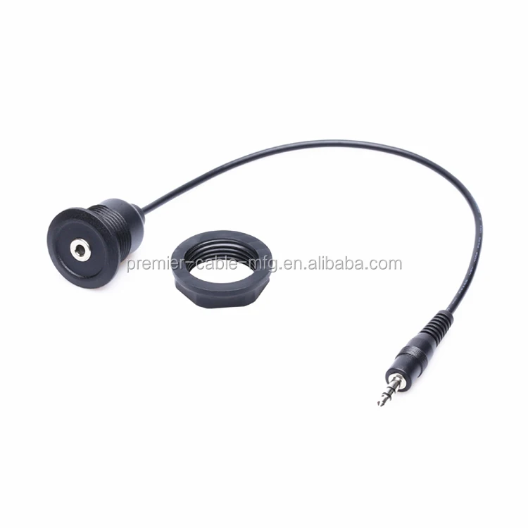 Round Panel Mount Stereo Audio Extension Cable supplier