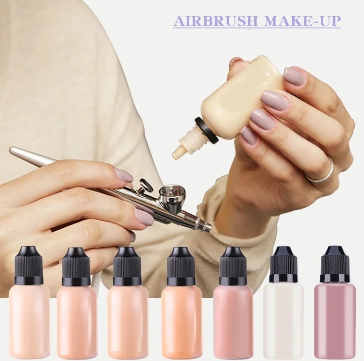 NO LOGO Full Coverage Daily Matt Air Cushion Full Coverage Spray On Waterproof Liquid Private Label Airbrush Foundation Makeup