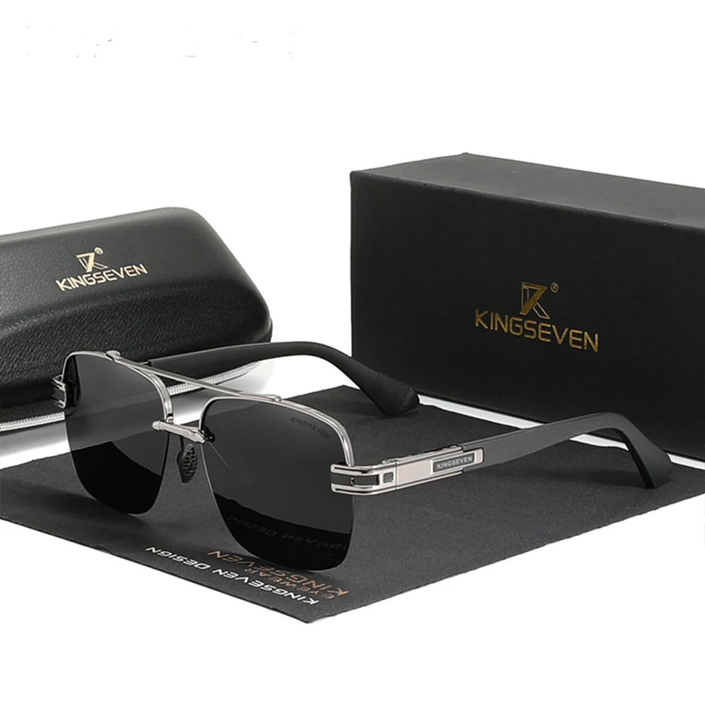 

KINGSEVEN Glasses Men 2022 Brand New Design Sunglasses For Men Polarized Gradient Glasses Women Square Retro Shades Eyewear 7666