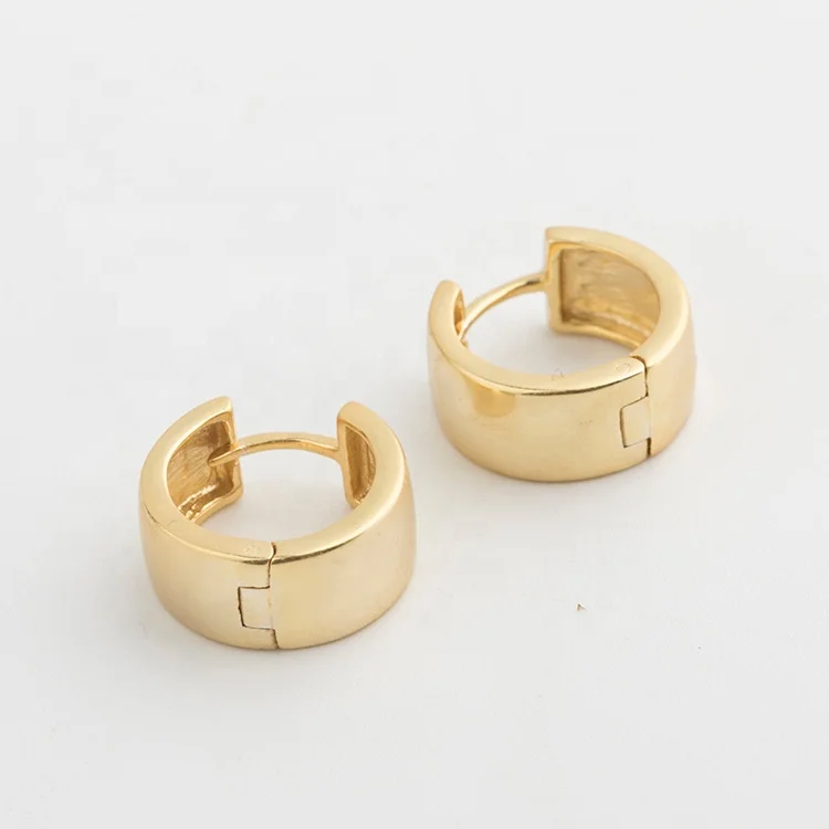 

Abiding 14K Yellow Gold Color Clip On Earrings Jewelry Fashion Cute 925 Sterling Silver Minimalist Earring For Women