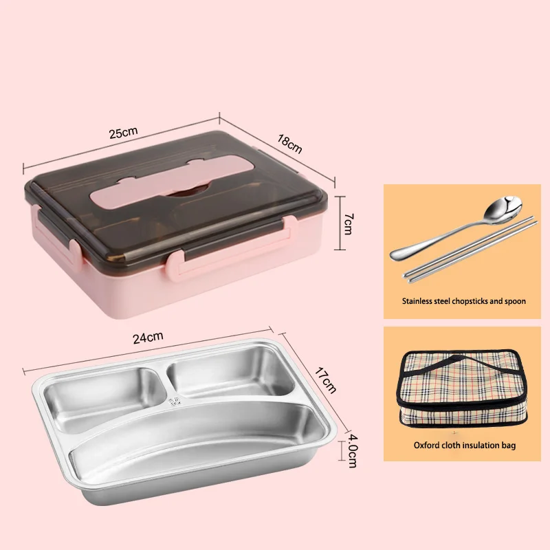 

Wholesale Vacuum Insulated Food Lunch Box Leakproof Stainless Steel Bento Lunch Box Food Thermal Container, Colorful