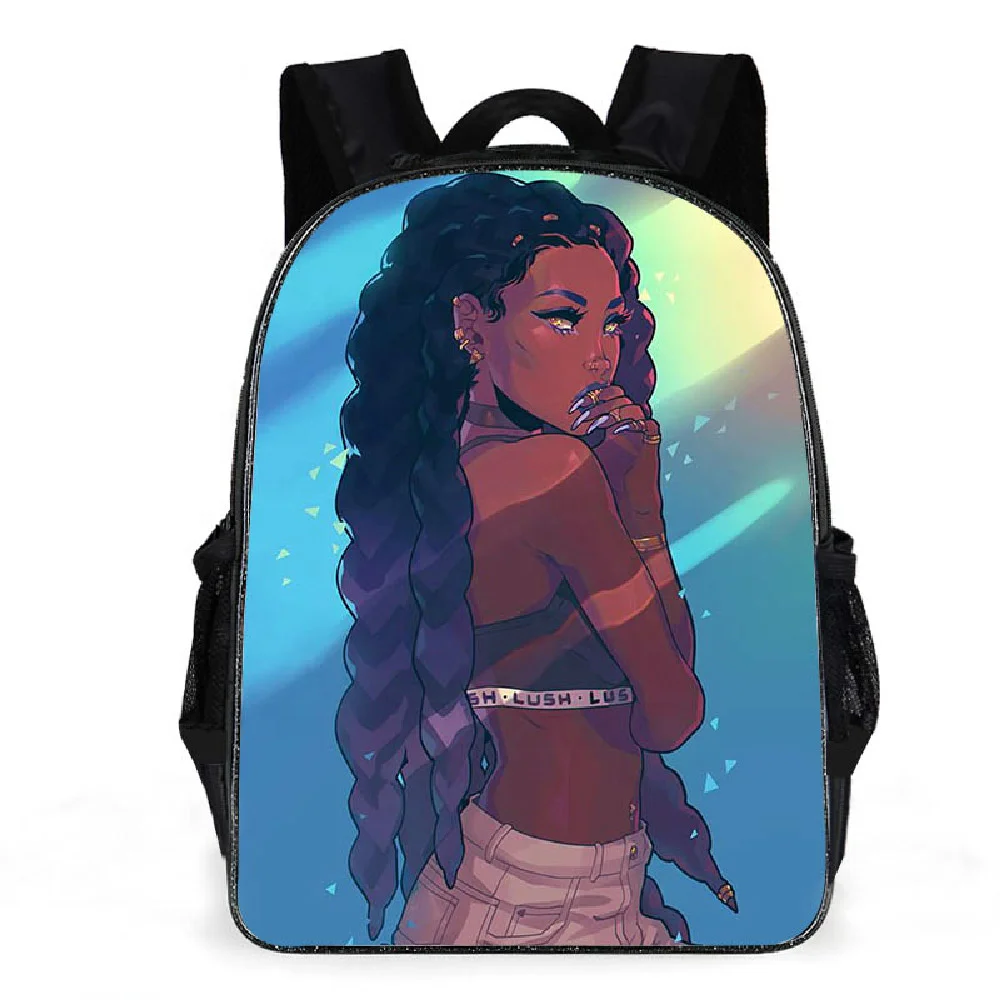 

Custom Print School Bags for Girls Black Arts Magic African Girls Print Children Backpack Teenager Schoolbag for Student Bookbag