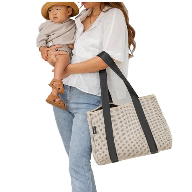 

Roomy Style Fashion Mom and Dad Baby Bag Waterproof Large Travel Diaper Bag Tote, Gray