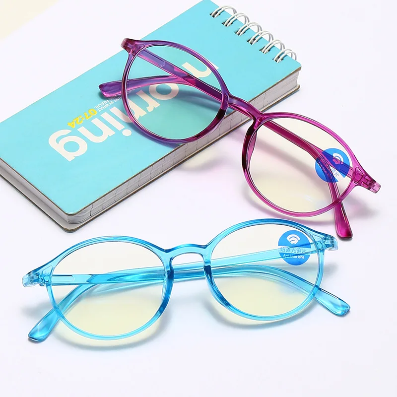 

New design fashion photochromic kids anti blue light computer glasses, Picture