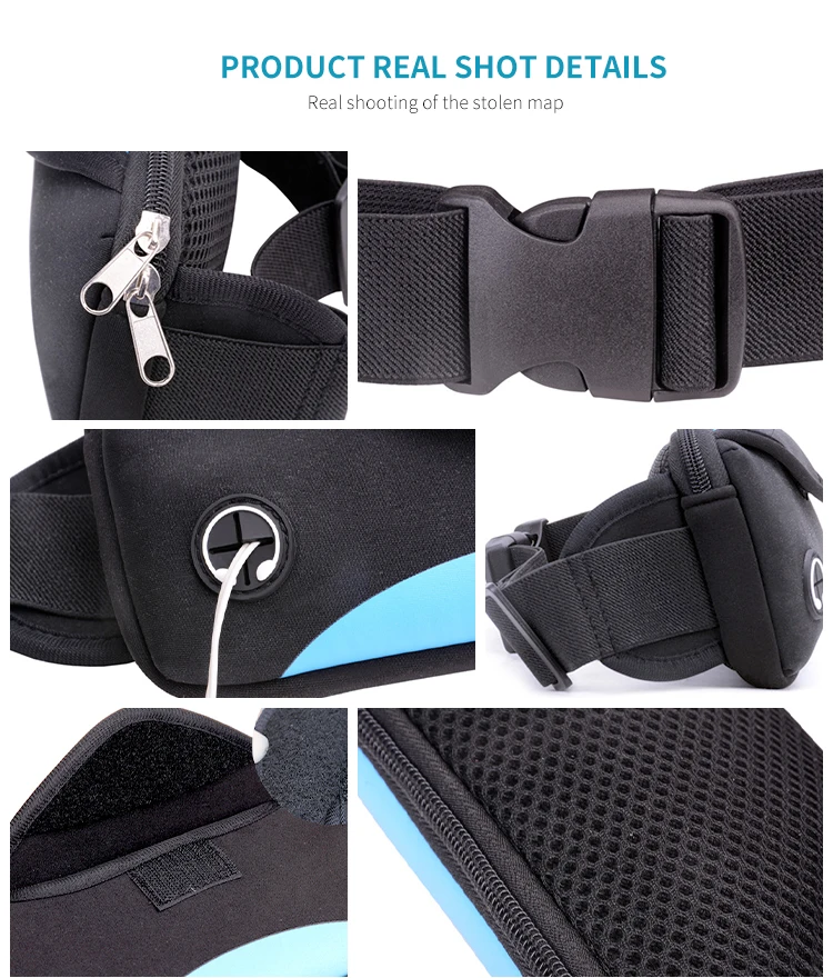 Fashion Sports Neoprene Waist Bag Adjustable Elastic Waist Belt Running ...