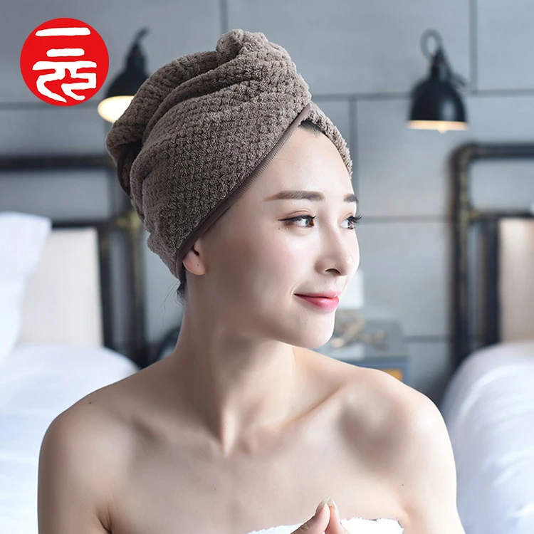 

New magic quick microfiber dry hair shower caps