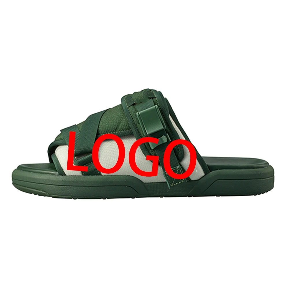 

Custom slides sandals LOGO Fashion Sliders Slippers For Men And Women Custom Logo Sandal Mens And Women Custom Slides Footwear M