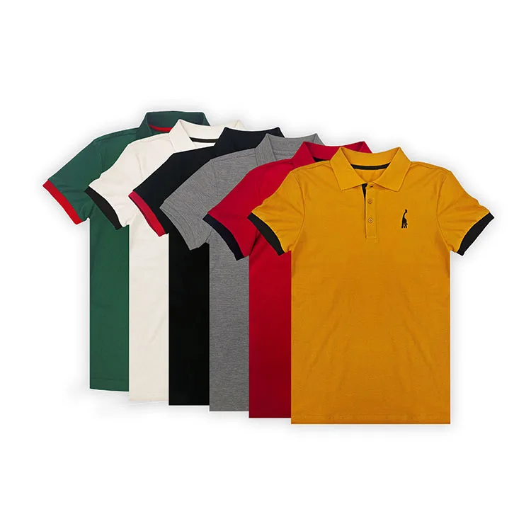 

2021 new high quality product upgrade men's Short Sleeve Polo Shirt Custom Logo 100% pick cotton Lapel shirt