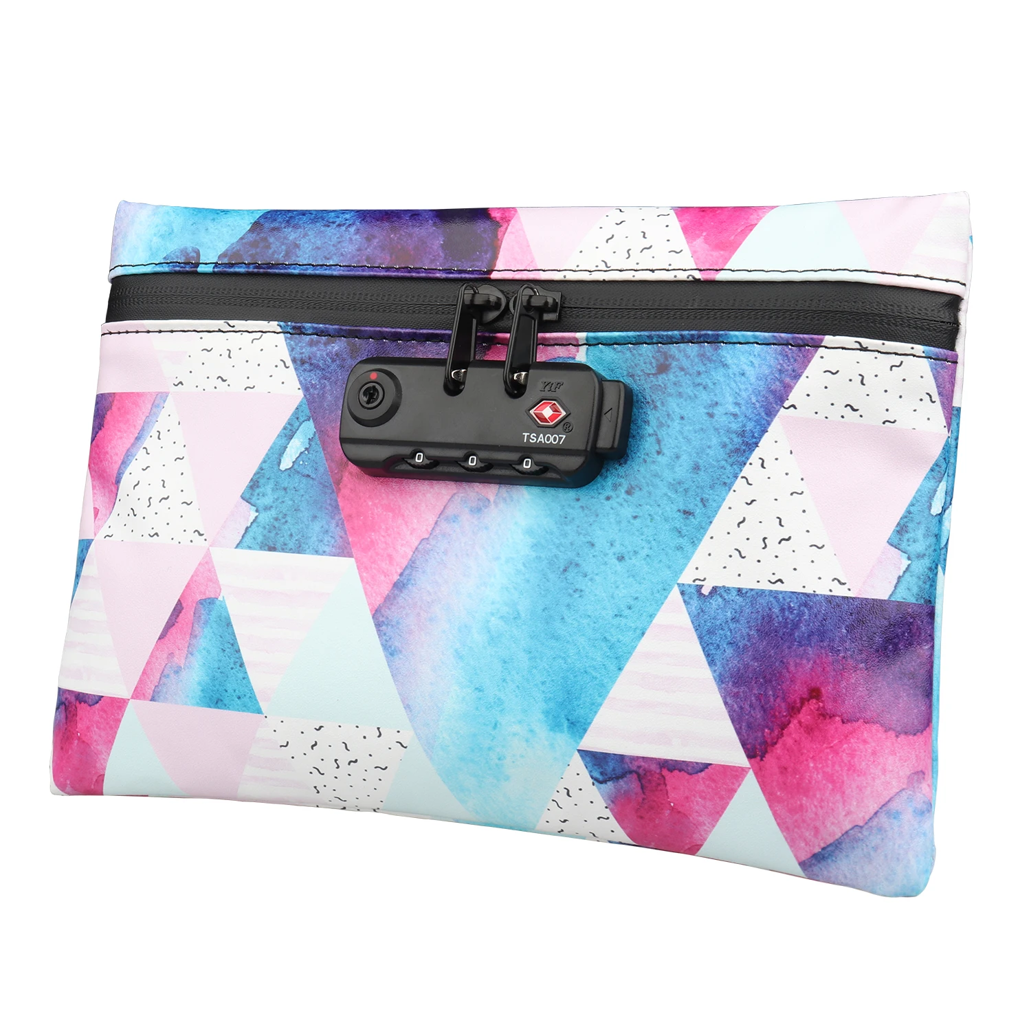 

FIREDOG Printed Custom Pattern Carbon Lined Weed Stash with Lock Smell Proof Bag