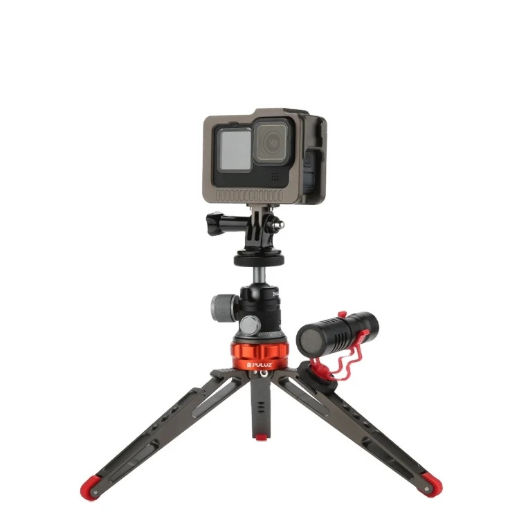 

Best Price PULUZ Desktop Vlogging Live Tripod Holder with Cold Shoe Bases for DSLR Digital Cameras, Black