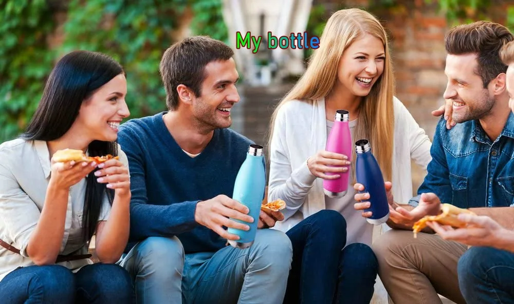 
SKIRTON 500ml Custom logo double wall stainless steel water bottle vacuum insulated cola shaped water bottle wholesale 