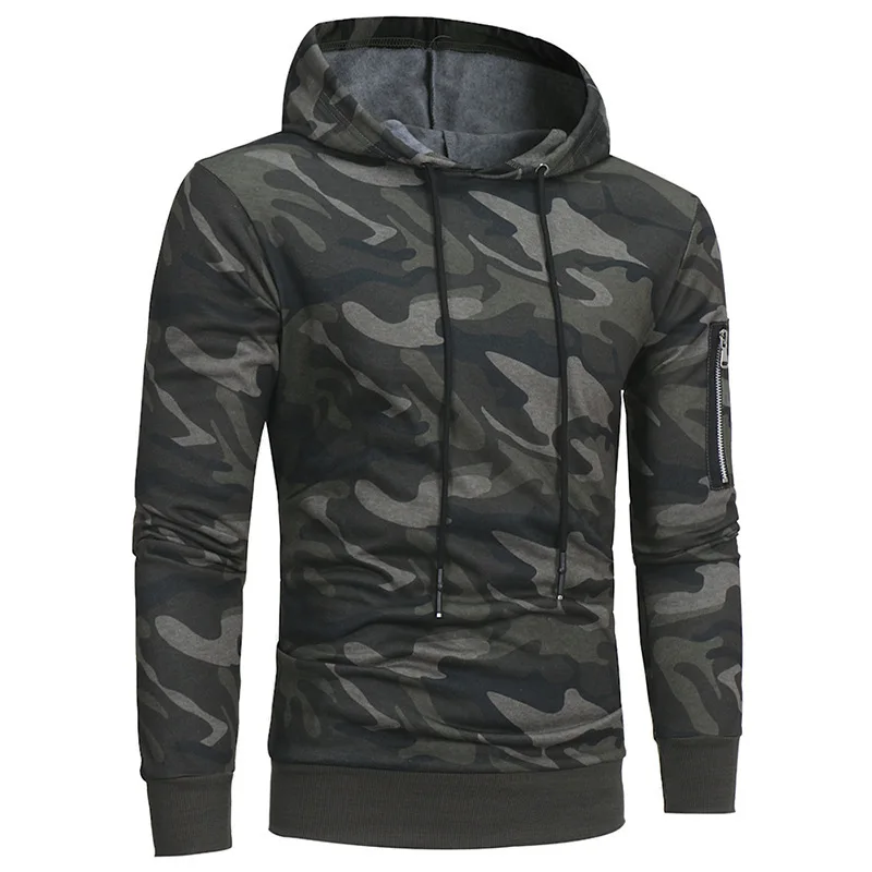

2021 Custom Wholesale Long Sleeve Realtree Camo Print Tracksuit Mens Hoodie Sweatshirts