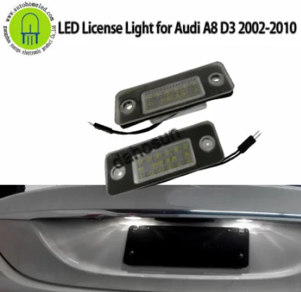 

High Quality and Super Bright Car LED License Plate Light Number Plate Lamp Bulb for A8 D3 2002-2010