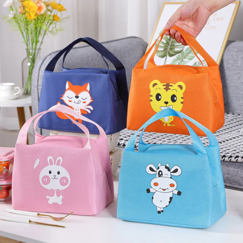 

Polyester cooler custom print cotton thermal sublimation children box school canvas insulated kids lunch bag for women kids, Customized color
