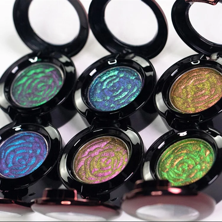 

In Stock OEM 6 Color Duochrome Eyeshadow 1.8g Long Lasting High Pigment Eye Shadow Cosmetics Chameleon Eyeshadow, 6 colors