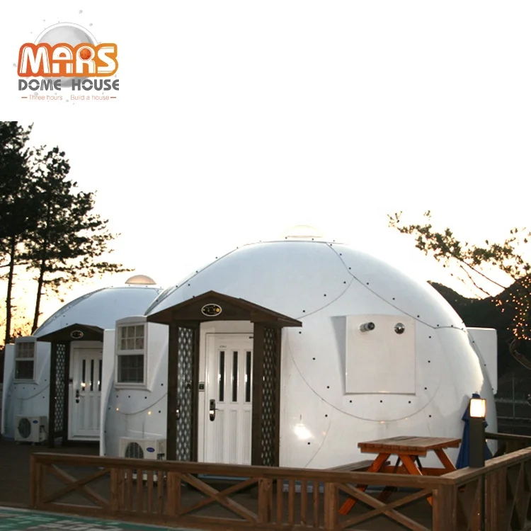 

Low cost prefab tiny dome home for granny houses, White or any other color