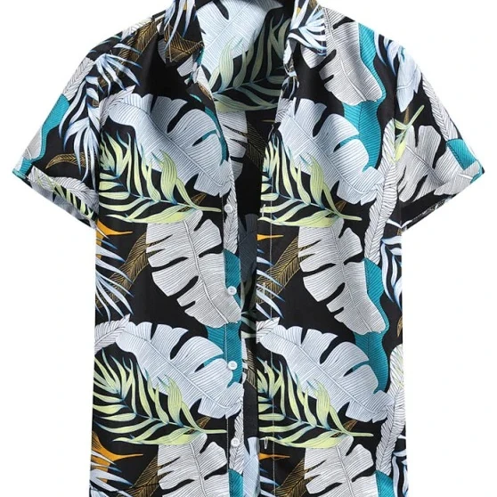 

Custom Printing Hawaii Cool Summer Beach Short Sleeve Shirt Men