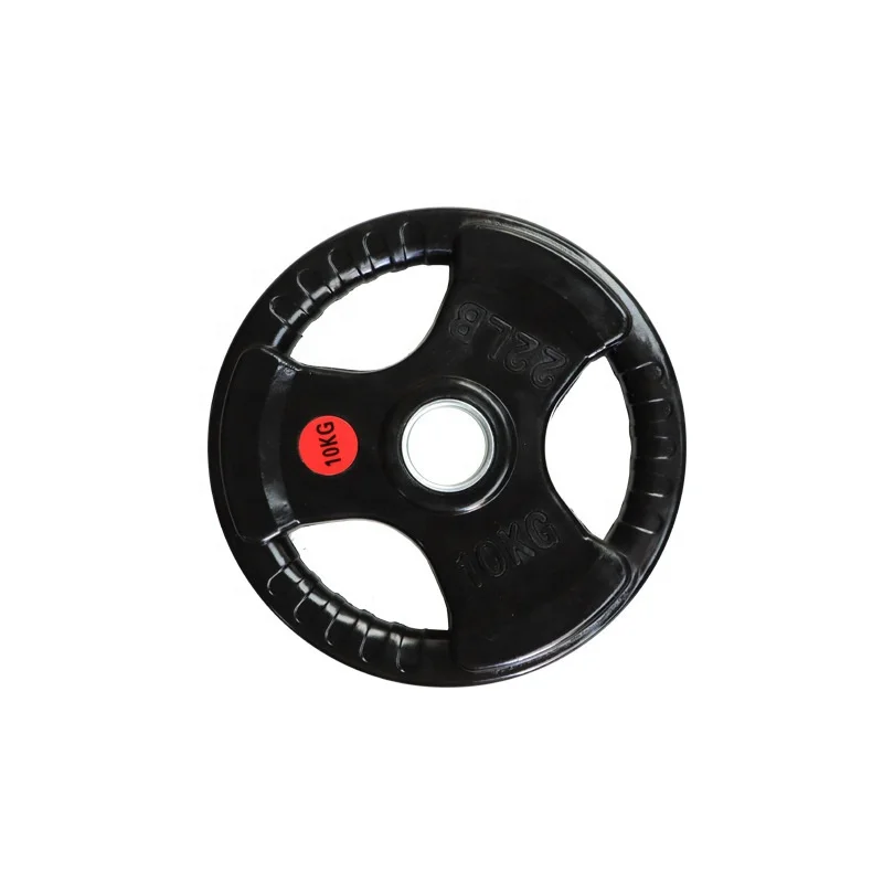 

GYM Fitness Use Bumper Rubber Weight Plate Bodybuilding Plates Barbell, Black & color