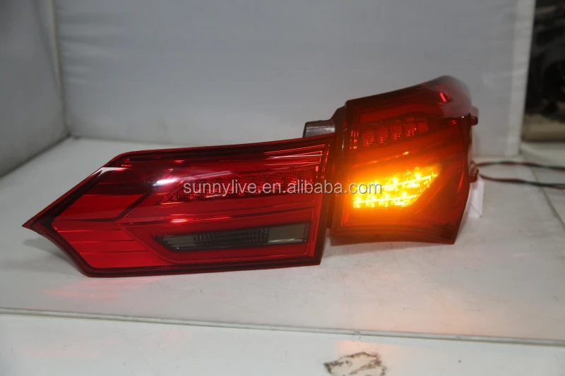 LED rear light For TOYOTA Corolla LED Altis 2014-2015 Year  Rear Lamps red color YZV2