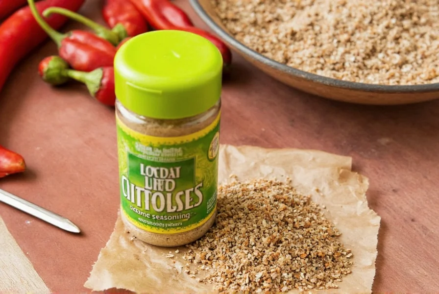 Hand sprinkling chilli lime seasoning on tortilla chips