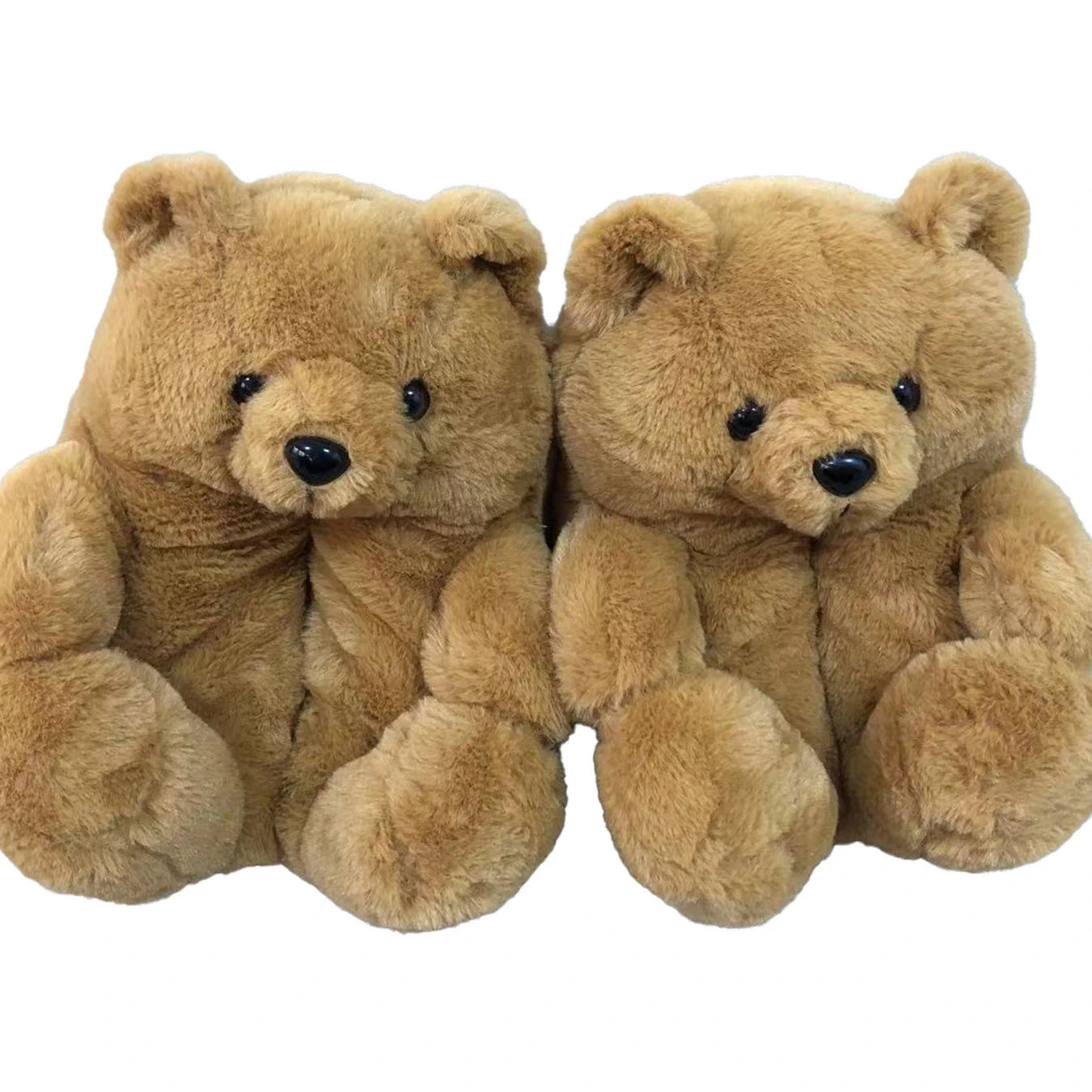 

Winter Trendy Boutique Teddy Bear Slippers In Bulk House Shoes Fuzzy Teddy Plush Slipper Multi-color