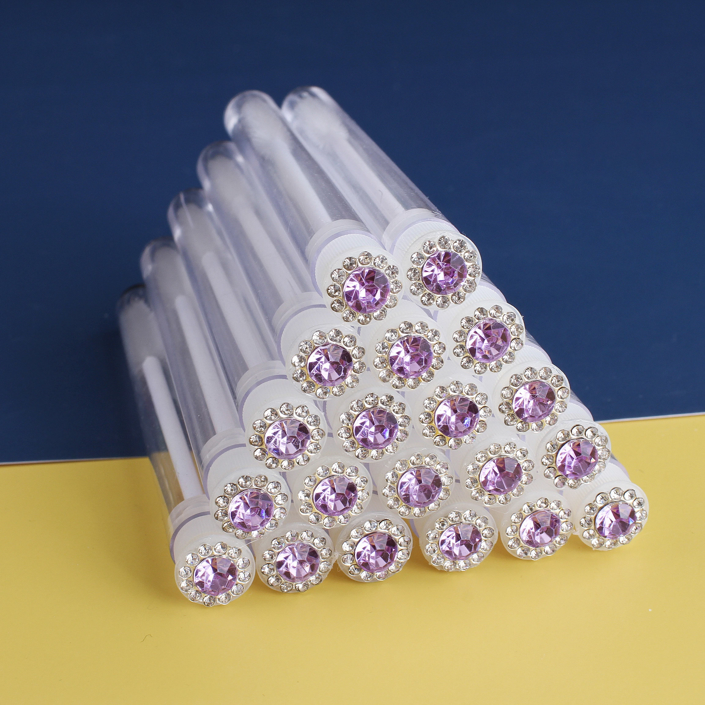 

Handmade Lovely Durable Cute Pearl Mascara Wand Tube, Customized