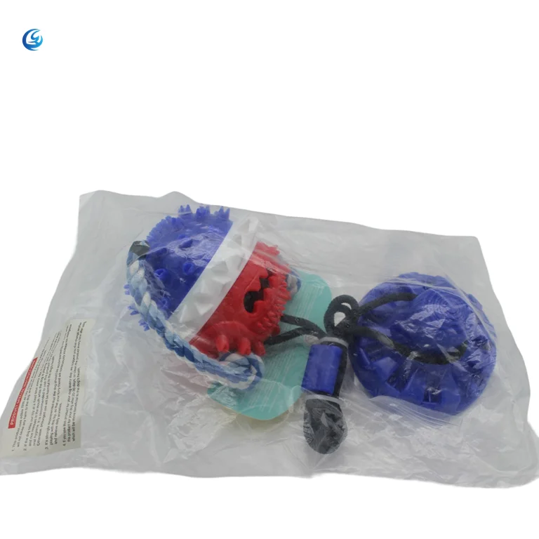 

Suction Cup Dog Squeaky Toys Ball Teeth Cleaning Food Dispensing natural rubber dog toy