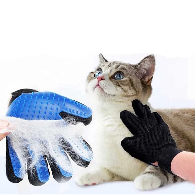 

DOKA Five Finger Cleaning Brush Silicone Massage Pet Dog Cat Hair Remover glove pet dog cat touch magic glove