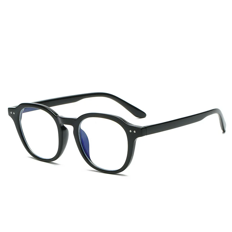 

New anti-blue glasses round frame glasses blue film glasses