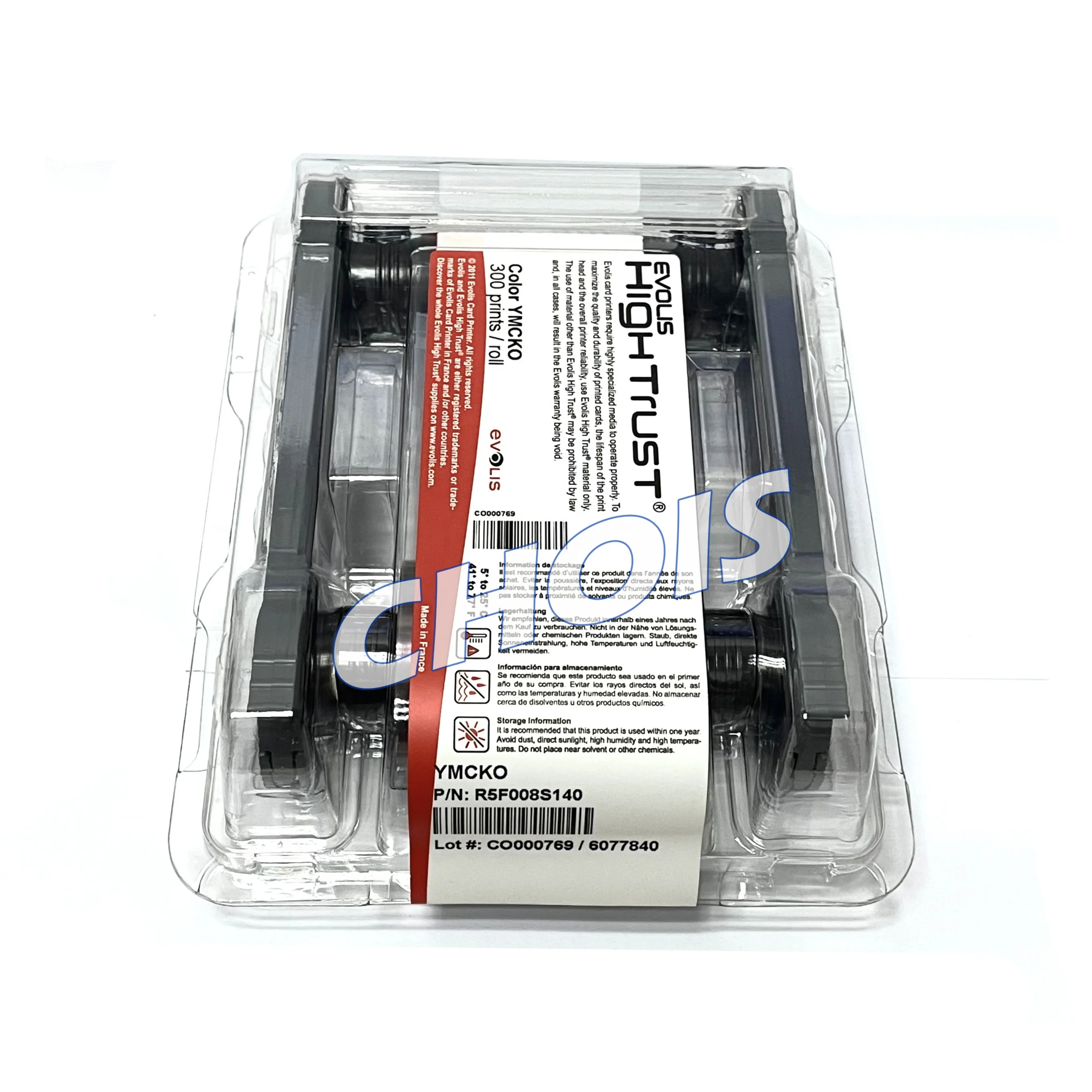 Original Evolis Primacy R5F008S140 YMCKO Ribbon 300 Images