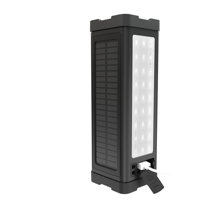 

IPX7 waterproof led light portable power bank wireless solar power speaker
