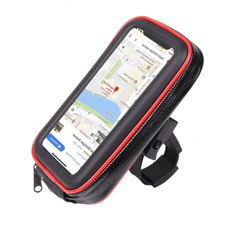 

Hot Sell Outdoor Simming Bag Bike Waterproof Phone Pouch Holder, Black